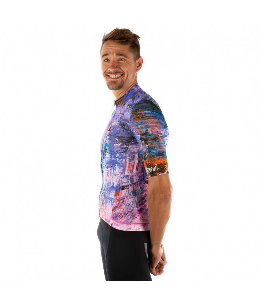 Maglia Ciclismo Uomo UMBRAIL Jersey Lilla Man